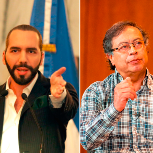 El presidente de El Salvador, Nayib Bukele trinó haciéndole guiño al escándalo que enfrenta el presidente Gustavo Petro. FOTO: Colprensa