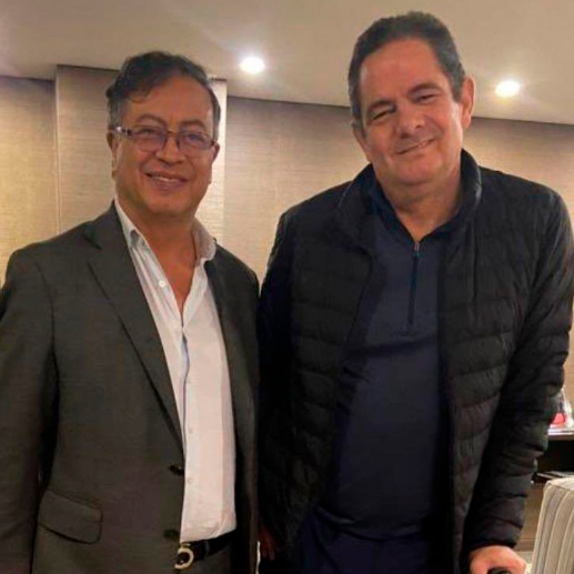 El presidente Gustavo Petro intentó acercarse a Germán Vargas Lleras en junio de 2022, antes de su posesión, pero estos diálogos no calaron y no hubo acuerdo. FOTO CORTESÍA