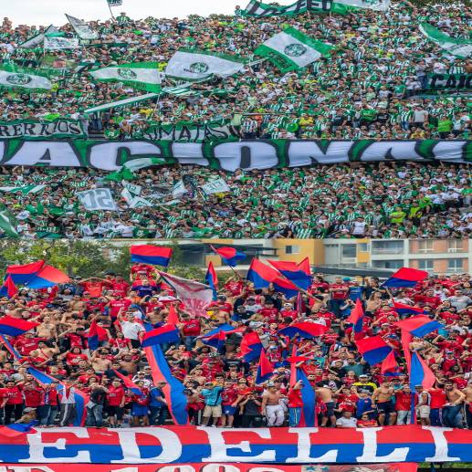 El clásico antioqueño es uno de los partidos más interesantes de la décima fecha de la Liga Betplay. FOTO: JAIME PÉREZ
