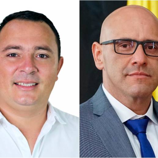Camilo Esteban Ávila Morales, del partido de la U y Gerardo Yepes Caro, del Conservador. FOTOS: CORTESÍA CÁMARA DE REPRESENTANTES