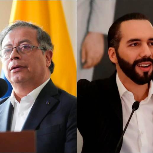 Esta vez, Petro no mencionó a Bukele en su publicación en Twitter. FOTOS: PRESIDENCIA Y EFE