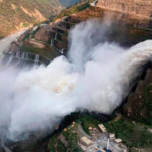 Obras para unidades 5, 6, 7 y 8 de Hidroituango están actualmente desiertas. FOTO: El Colombiano 