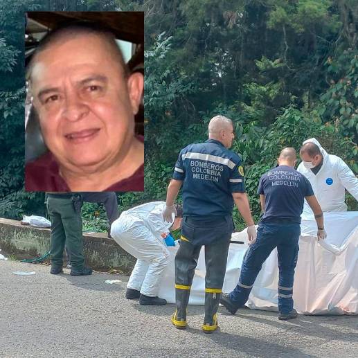 Héctor Luis Gómez Cardona había desaparecido desde la madrugada de este jueves y fue hallado horas más tarde sin vida. FOTOS: MAURICIO PALACIO Y CORTESÍA