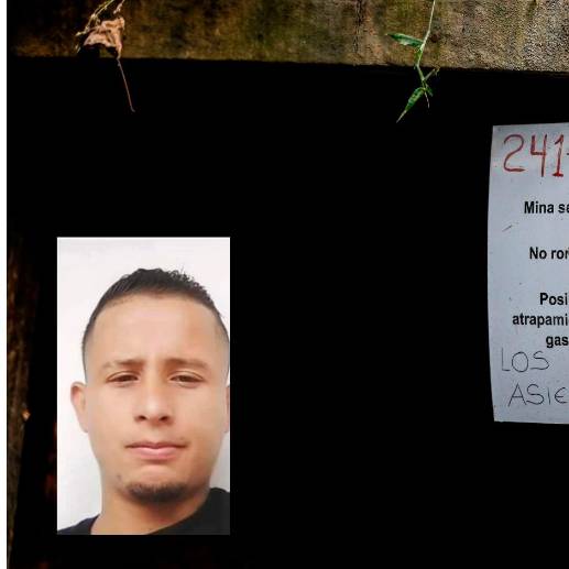 Daniel Santiago fue encontrado sin vida al lado de una quebrada en Buriticá. Se corroboró y su muerte se produjo en un accidente minero. FOTO: JAIME PÉREZ Y CORTESÍA