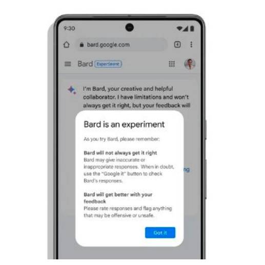 Bard es el nombre del robot conversacional de Google. FOTO Cortesía 
