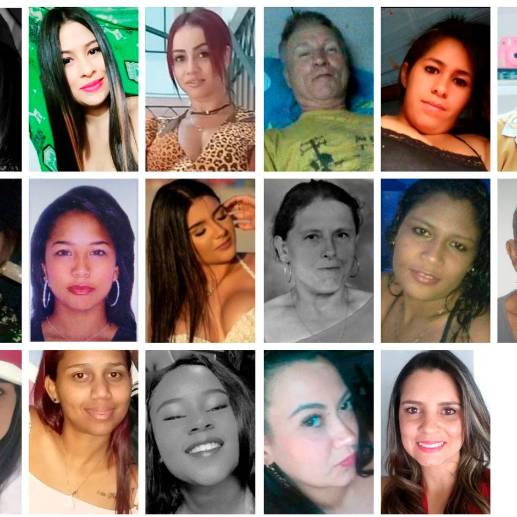 Estos son 17 de las mujeres que murieron asesinadas en el departamento. Entre ellas están las 11 del Valle de Aburrá. FOTOS: CORTESÍA