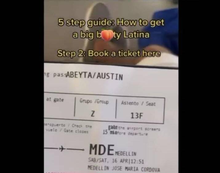 Uno de los consejos que dan para conocer “un trasero latino” es viajar a Medellin.