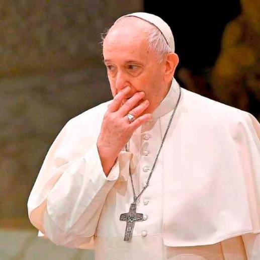 La salud del papa Francisco, de 86 años, se ha venido deteriorando en los últimos años. FOTO: AFP