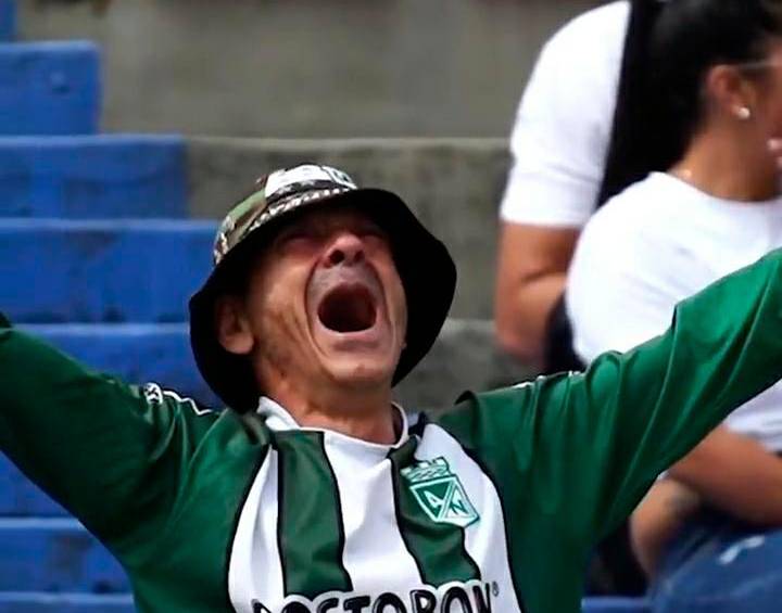 Este es Faber, el hincha de Nacional que se volvió tendencia por su pasión en el estadio