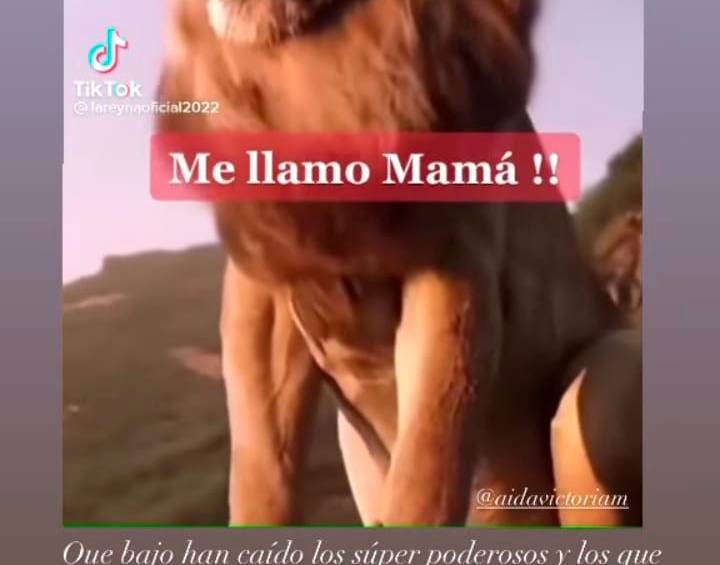 Mensaje de Aída Merlano en su cuenta de Instagram. FOTO: CAPTURA DE PANTALLA