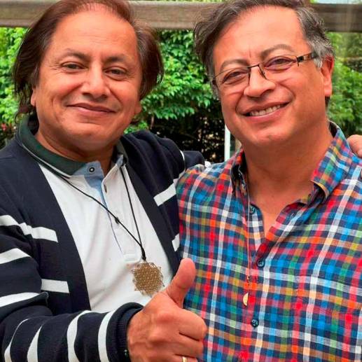 El presidente Gustavo Petro y su hermano Juan Fernando Petro