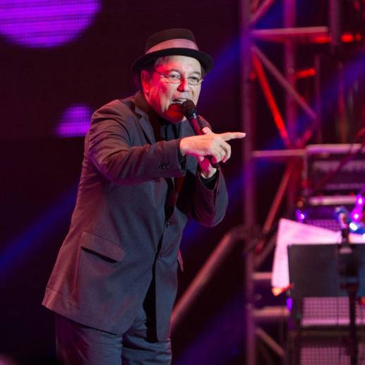 Rubén Blades en uno de sus conciertos en Medellín. Foto: EL COLOMBIANO