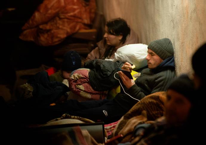 El drama humano aumenta con el avance de las tropas rusas sobre Kiev la capital Ucraniana. Foto: Getty