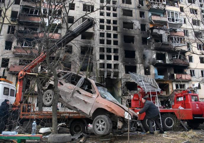 Los últimos ataques aéreos a Kiev y Antipol cobraron la vida de al menos 11 personas. Foto Getty