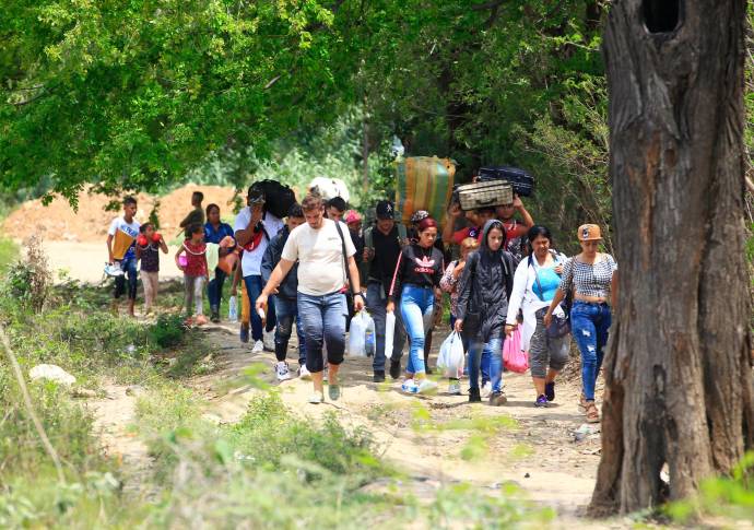 Esos pasos irregulares siguen activos, a pesar de que el gobierno de Gustavo Petro y de Nicolás Maduro reabrieron la frontera el pasado lunes. Foto: Camilo Suárez