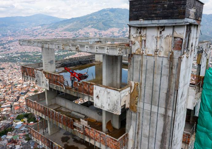 Los trabajos están proyectados para entregar el 31 de diciembre de este año. Foto: Manuel Saldarriaga Quintero.