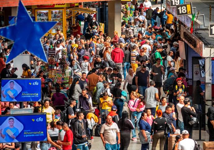 La Terminal del Norte presentaba bastante afluencia de usuarios, aún así, allí indicaron que en las horas de la tarde y la noche llega muchísima más gente. Foto: Camilo Suárez Echeverry