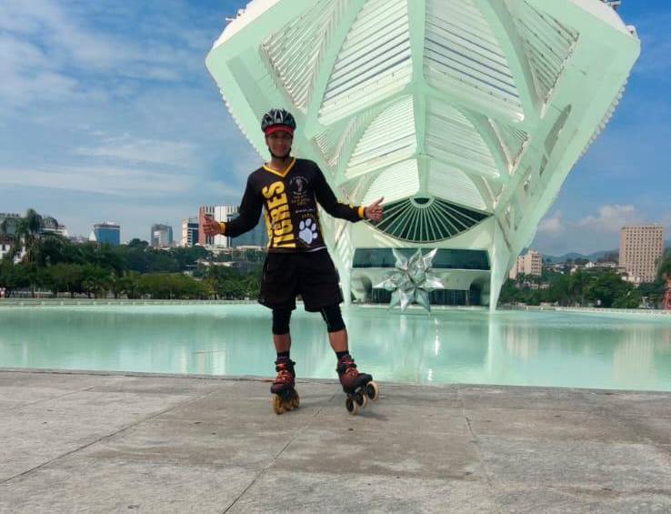 Ánderson recorrió toda Suramérica en patines