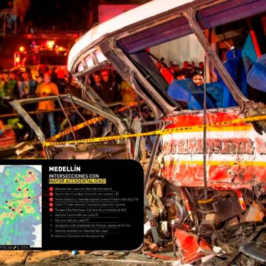 El año pasado se registraron 57.884 víctimas de accidentes de tránsito en la capital antioqueña, de las cuales el 35% fueron mujeres y 65%, hombres. FOTO EL COLOMBIANO