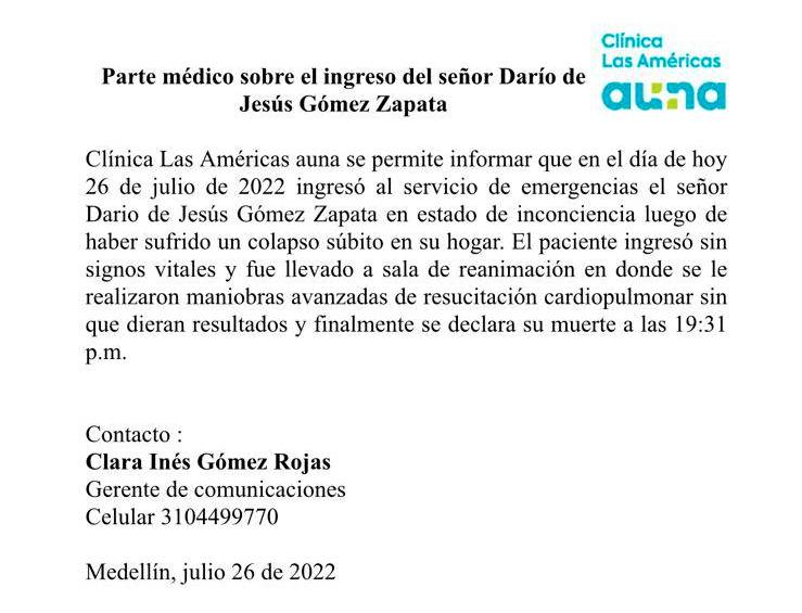 Adiós al Rey del Despecho: falleció Darío Gómez