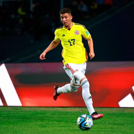 El lateral izquierdo Andrés Salazar ha sido una de las figuras de Colombia en el Mundial Sub-20 de Argentina. <span class="mln_uppercase_mln">FOTO</span> <b><span class="mln_uppercase_mln">GETTY</span></b>