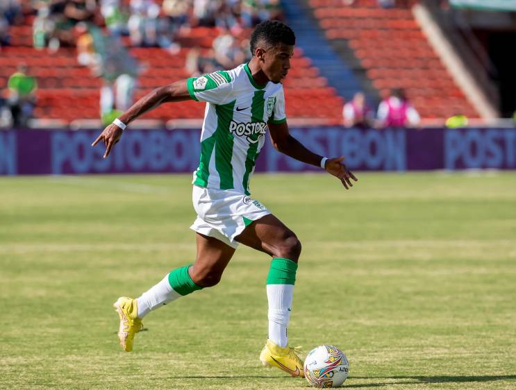 Jhon Élmer Solís, otra de las gratas revelaciones que muestra Atlético Nacional bajo la batuta del técnico Paulo Autuori. FOTO Juan Antonio sánchez 
