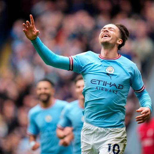 Jack Grealish convirtió el cuarto gol para sentenciar la victoria. FOTO EFE