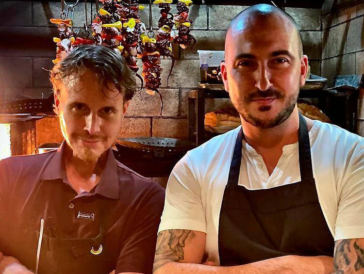 Achatz a la izquierda. <b>Foto: Instragram</b> Achatz a la izquierda. <b>Foto: Instragram</b>