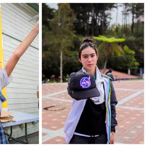 Ana Sofía Correa Gutiérrez (izq.) y Manuela Cadavid Correa (der.) son las jóvenes seleccionadas para ir al centro espacial. FOTO<b><span class="mln_uppercase_mln"> Cortesía.</span></b>