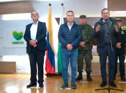 El anuncio se hizo esta noche en la sede de la Gobernación de Antioquia. FOTO: Cortesía.
