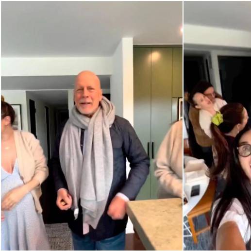 Demi Moore usó su cuenta de Instagram para compartir un video de las celebraciones del cumpleaños de Bruce Willis. FOTO: INSTAGRAM