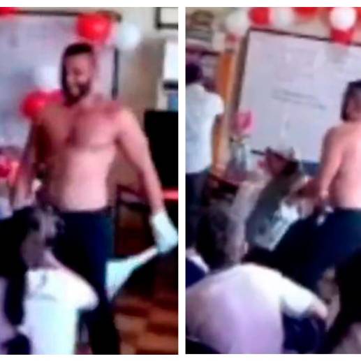 El episodio quedó registrado en un video que analizan las autoridades. FOTO: CORTESÍA DENUNCIAS ANTIOQUIA