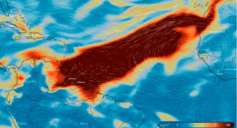 Alertan por nube de dióxido de azufre que ingresó a Colombia