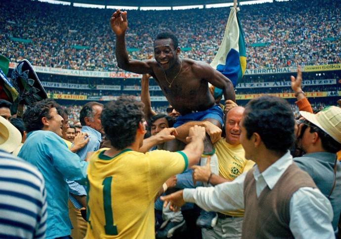 Pelé, fue campeón del Mundo con Brasil en los mundiales de Suecia 1958, Chile 1962 y México 1970. Foto: Getty