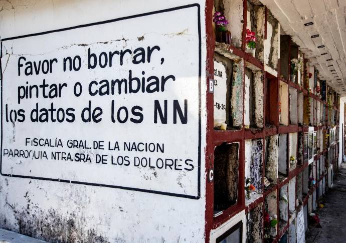 Pabellón de los N.N . Foto: Jaime Pérez