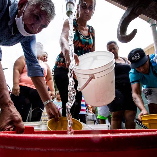 EPM restablecerá el servicio de acueducto de forma gradual en las próximas horas. Foto El Colombiano. 