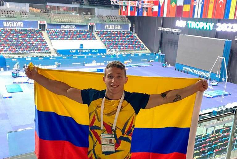 Dilan Jiménez, de 24 años, ya empezó la lucha por clasificar a los Olímpicos. FOTO CORTESÍA LAG