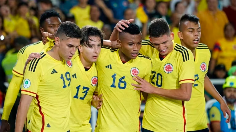 La Selección Colombia Sub-20 tuvo una destaca participación durante el Sudamericano, quedó tercera. FOTO COLPRENSA