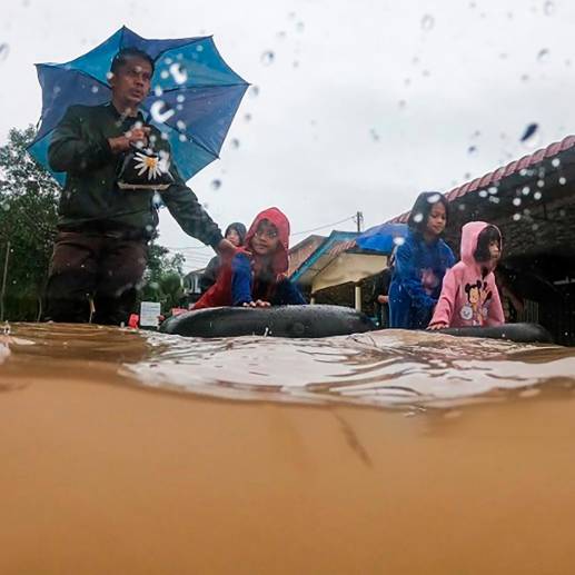 Las inundaciones son un problema común en Malasia, especialmente durante la temporada de lluvias que va de noviembre a marzo, Foto: Getty