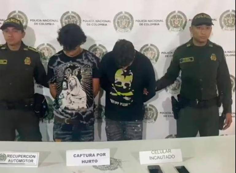 Los delincuentes de 22 años deberán responder por hurto calificado y agravado. FOTO: CORTESÍA