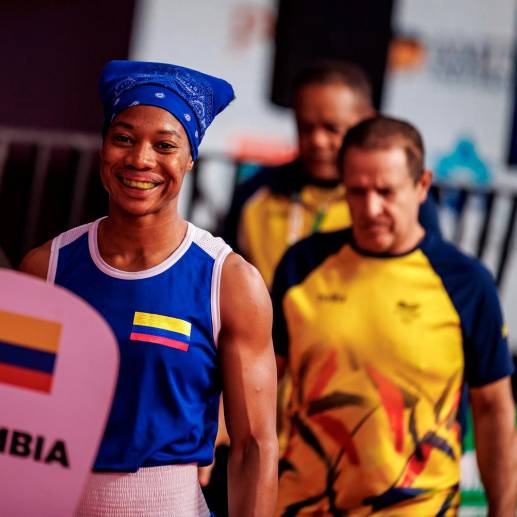 La boxeadora Angie Valdez, ganadora de la medalla de plata en el Mundial de Boxeo disputado en India. FOTO CORTESÍA COC
