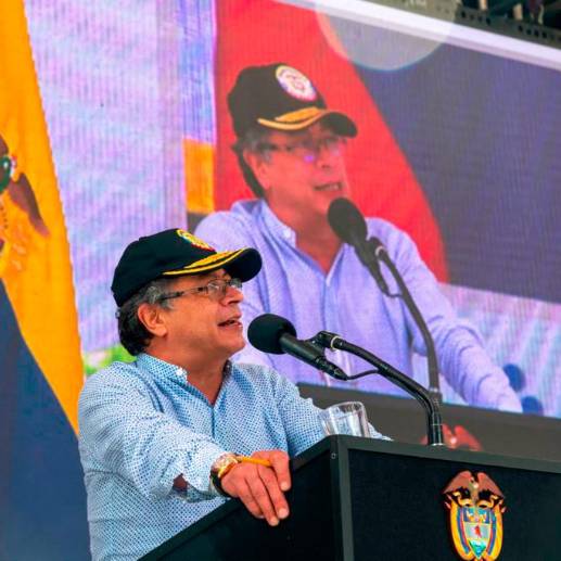 La aprobación del presidente, Gustavo Petro, cayó en la última semana de marzo según el estudio Opinómetro de Datexco. FOTO: Cortesía Presidencia