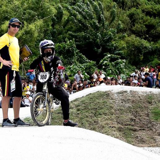 Germán Medina y Mariana Pajón, una dupla que le entregó grandes triunfos al BMX de Colombia. FOTO COLPRENSA