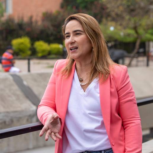 Alexandra Agudelo fue secretaria de Educación de Medellín entre 2020 y febrero de 2023. FOTO: Carlos Alberto Velásquez