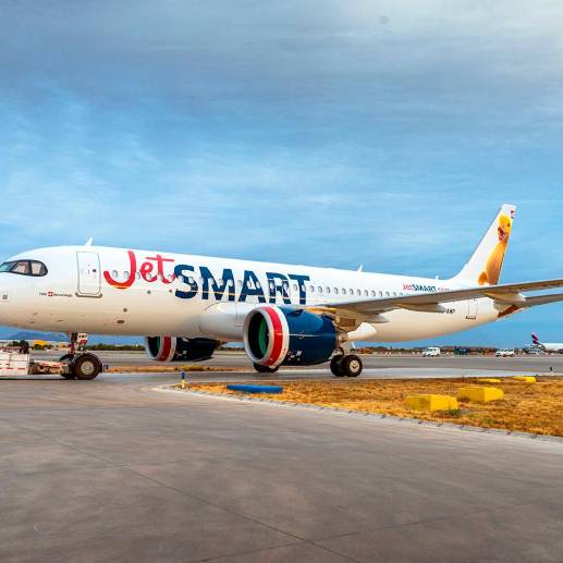 JetSmart inició operaciones en Colombia a finales de 2019, conectando en la actualidad a Bogotá, Medellín y Cali con Santiago de Chile y a Cali con Antofagasta. FOTO: CORTESÍA