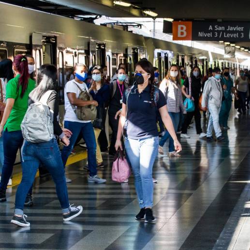La línea B del Metro, que va desde la estación San Antonio hasta San Javier, tendrá mantenimientos en Semana Santa. FOTO: JULIO CÉSAR HERRERA ECHEVERRI
