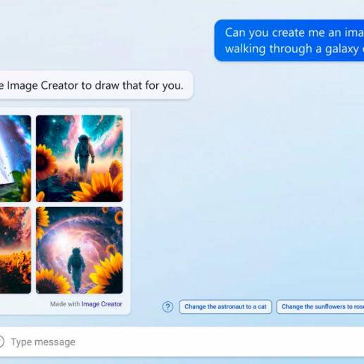 La IA Bing Image Creator de Microsoft. FOTO Cortesía 