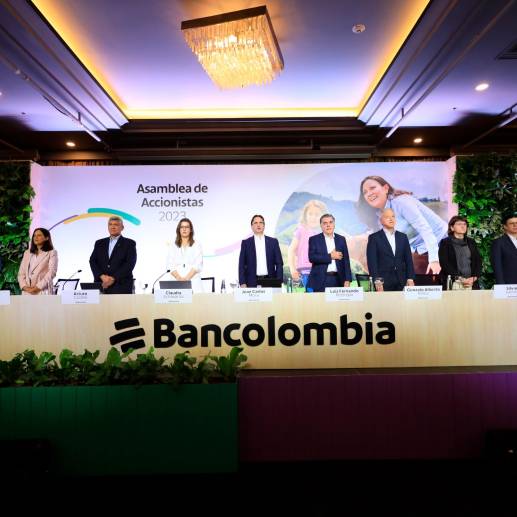 Los accionistas de Bancolombia recibirán un dividendo de $3.536 por acción este año. FOTO: Cortesía Bancolombia