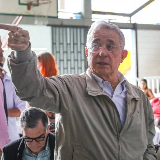 Álvaro Uribe, expresidente de Colombia (2002-10). FOTO: ESNEYDER GUTIÉRREZ.