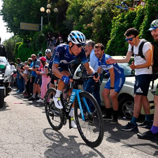 Éiner Rubio, el mejor colombiano en la clasificación general del Giro de Italia. FOTO CORTESÍA TEAM MOVISTAR